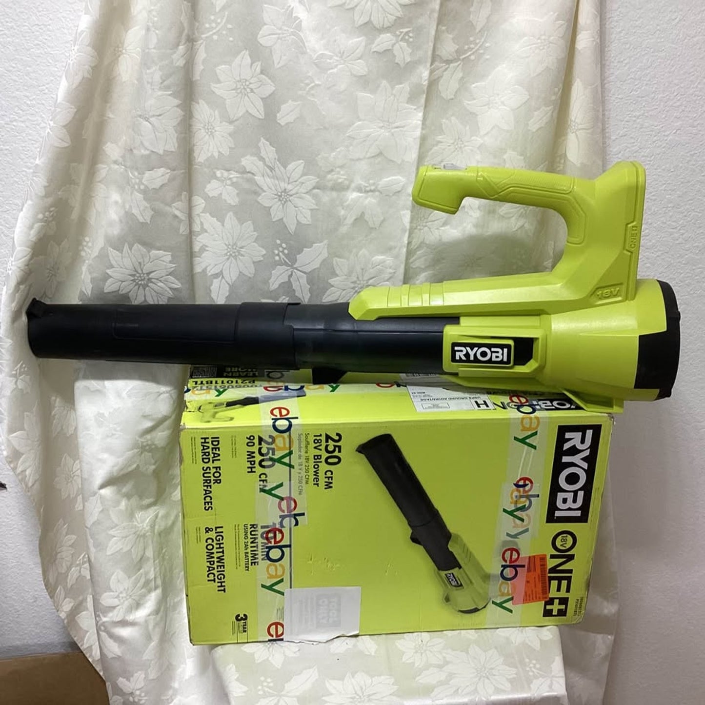 New Ryobi ONE+ 18V Blower 250 CFM 90 MPH