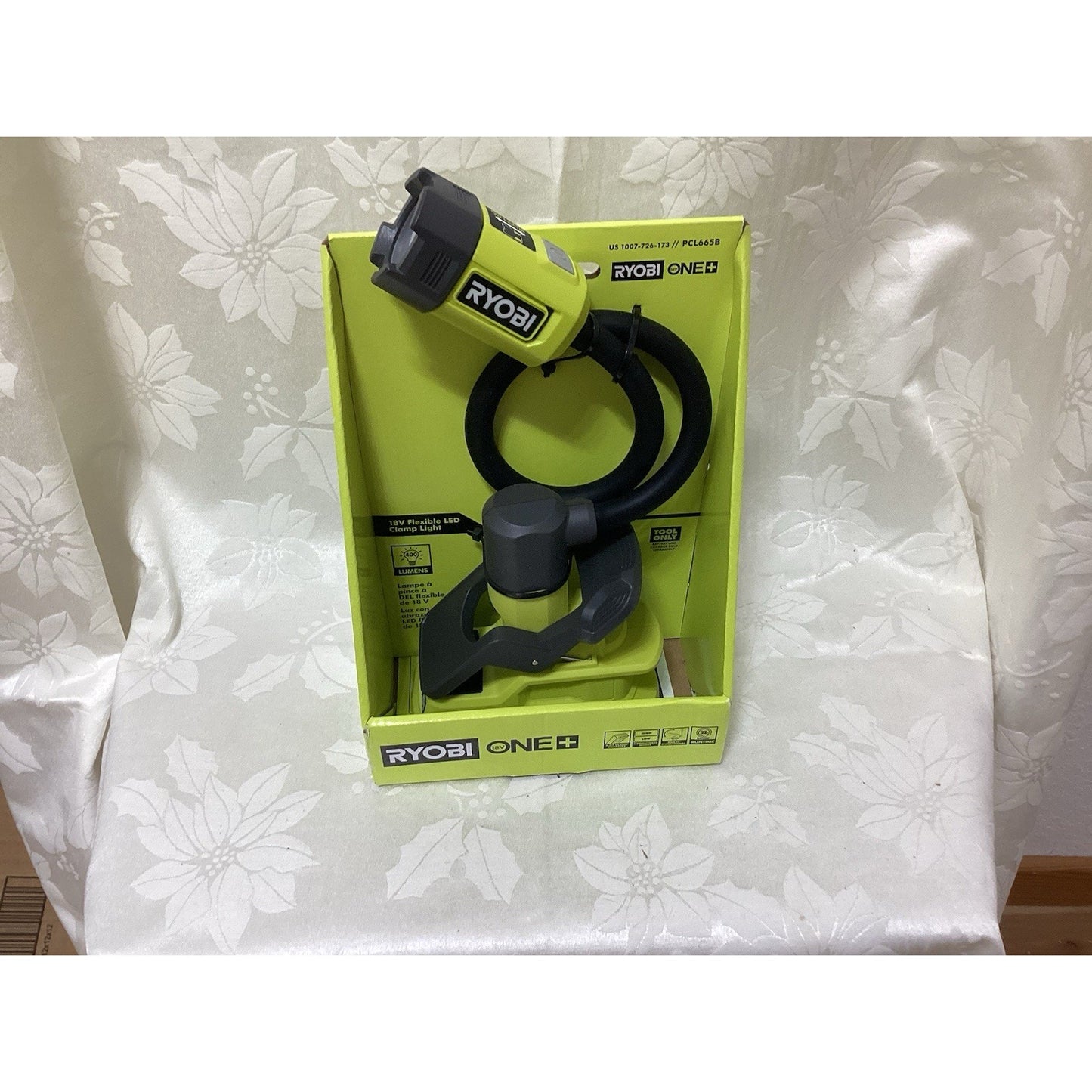 RYOBI ONE+ PCL665B 18V Cordless Flexible LED Clamp Light Green/Black