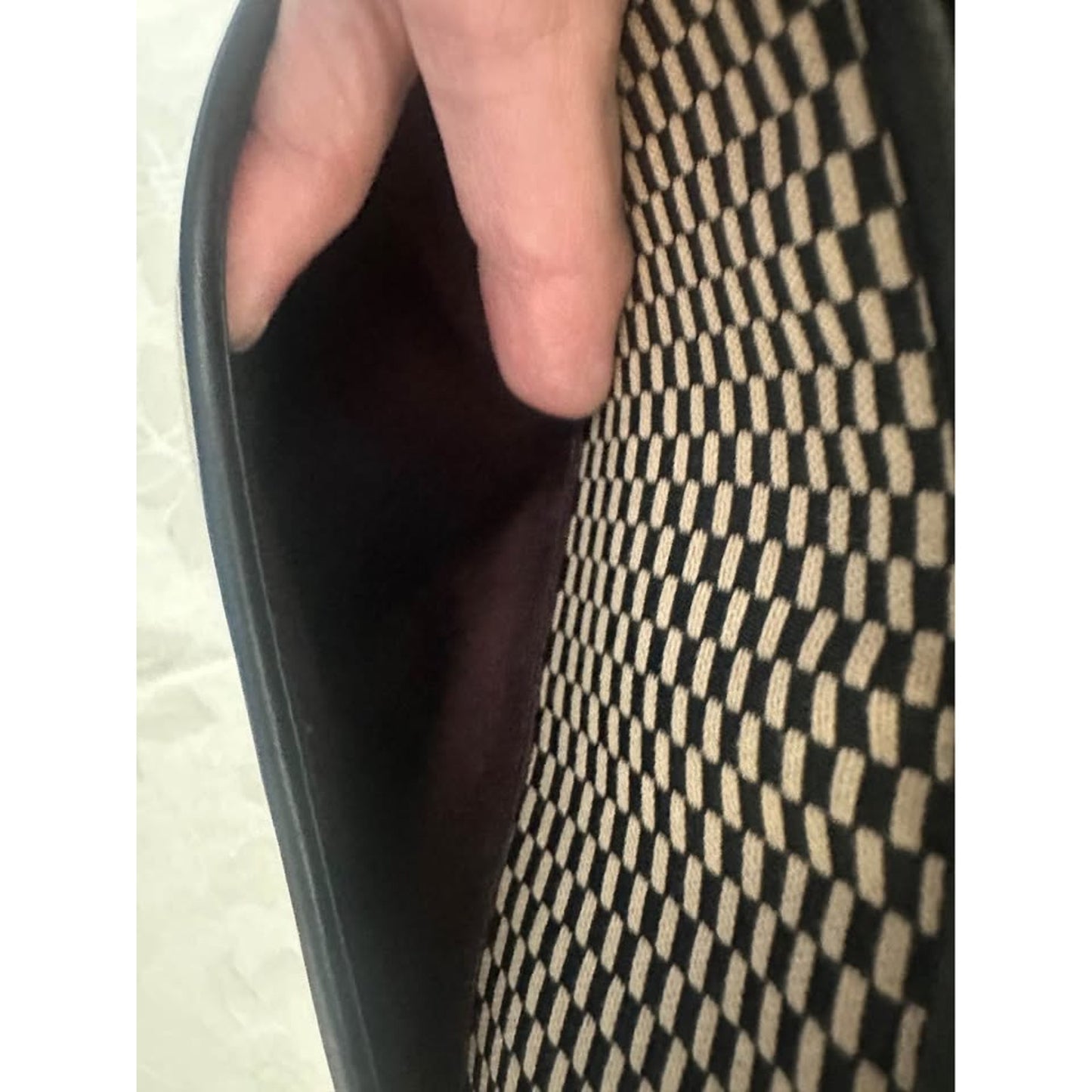 Pre-loved Coach Black Leather and Patterned Canvas Tote Bag