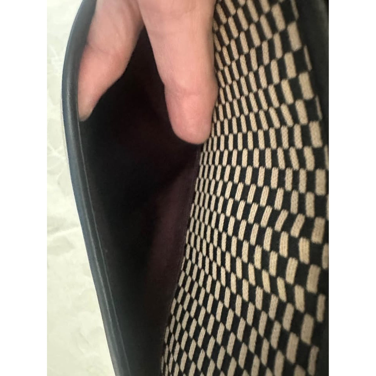 Pre-loved Coach Black Leather and Patterned Canvas Tote Bag