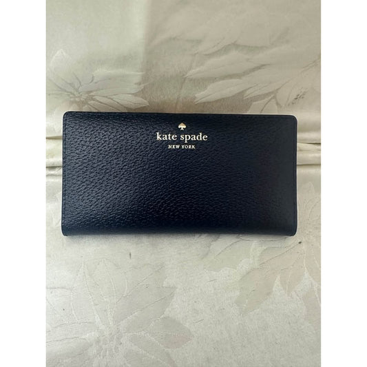 New Kate Spade Stacy Grand Street Navy Blue Wallet. B-290