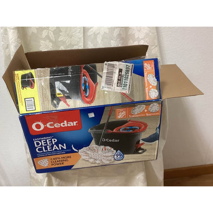 O-Cedar EasyWring Deep Clean Microfiber Spin Mop System New in Box T-590