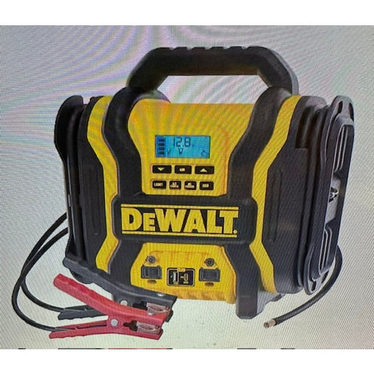 DEWALT 2000-Peak Amp Port Jump Starter w/ Digit Compr, USB & AC Power Bank P-082