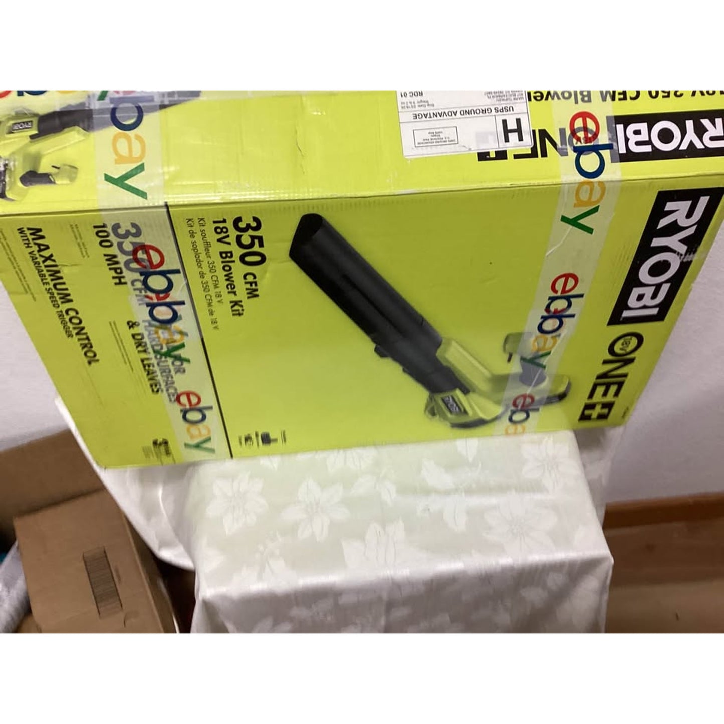 Ryobi 18V 350 CFM Blower Kit 100 MPH T-278