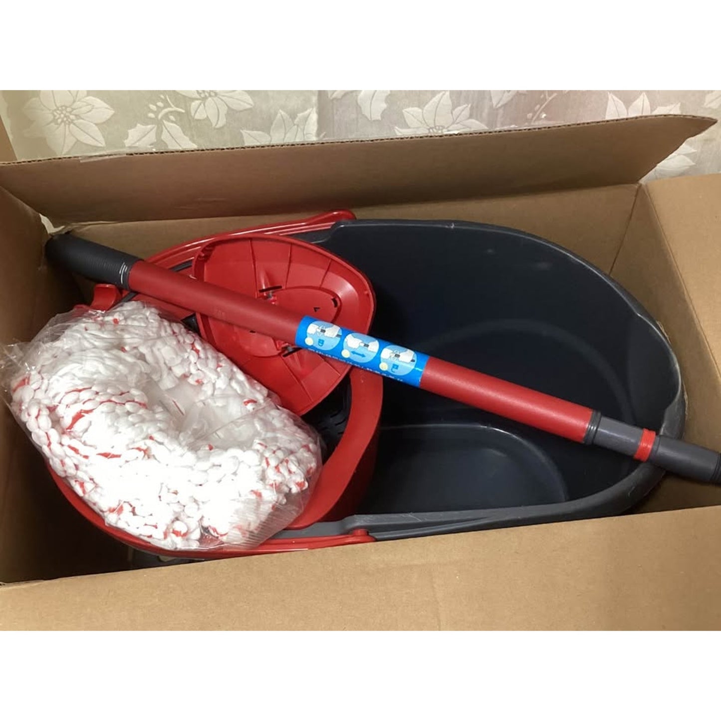 O-Cedar EasyWring Deep Clean Microfiber Spin Mop System New in Box T-590