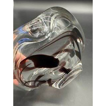 Signed Maastricht Holland Mid Century Glass Ash