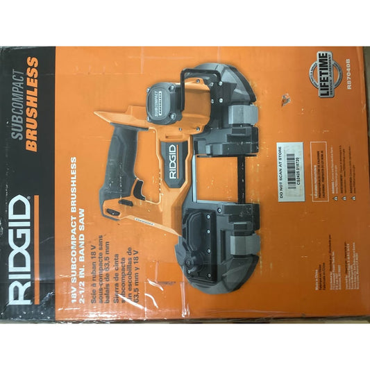 RIDGID 18V Subcompact Brushless 2-1/2 in. Band Saw T-597