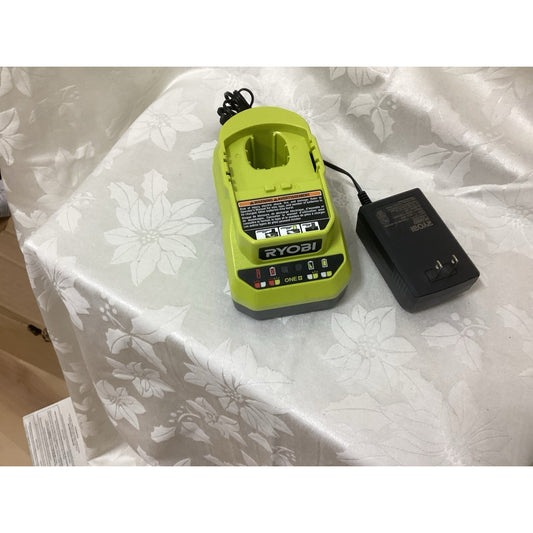 Ryobi ONE 18V Green Power Tool Battery Charger with Adapter for 18V 183 T-182