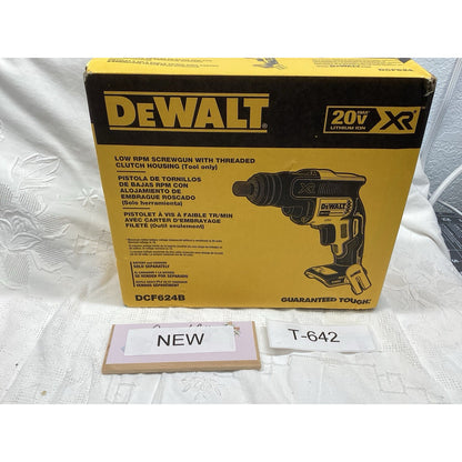 DEWALT 20V MAX XR Screw Gun with Threaded Clutch Housing DCF624B T-642