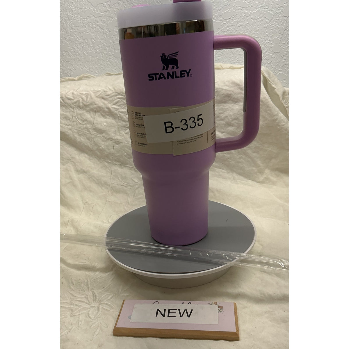 NEW IN BOX, PURPLE STANLEY 40oz TUMBLER B-335