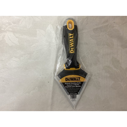 DEWALT DXTT 2-202 Putty Knife 5 in Stainless Steel Blade Black Yellow T107-6.5