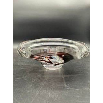 Signed Maastricht Holland Mid Century Glass Ash