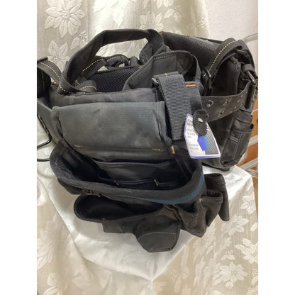 CLC Framing Master 6-Piece 28-Pocket Polyester Tool Belt, Black/Gray 12617 T-246