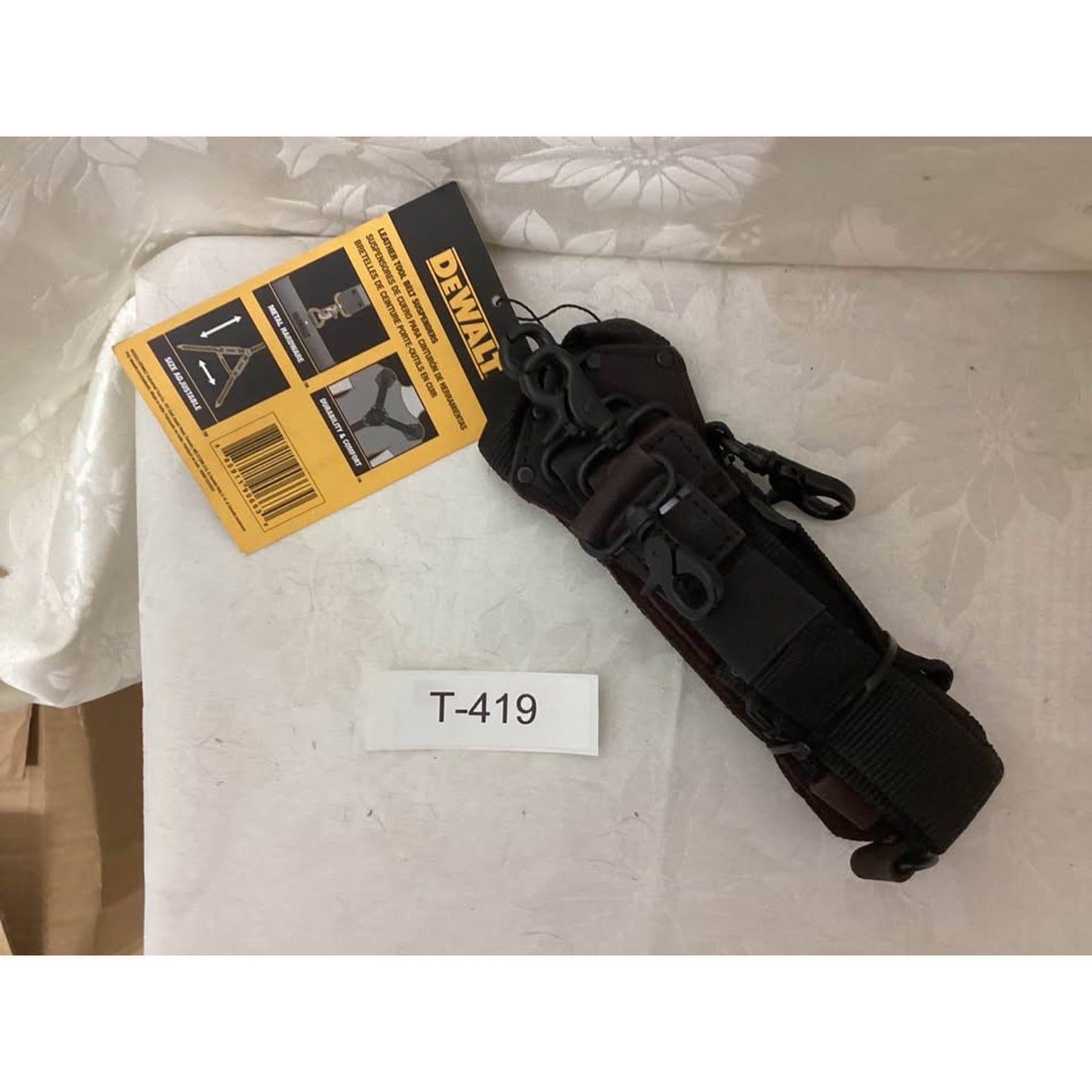 DeWalt Leather Tool Belt Suspenders T-419