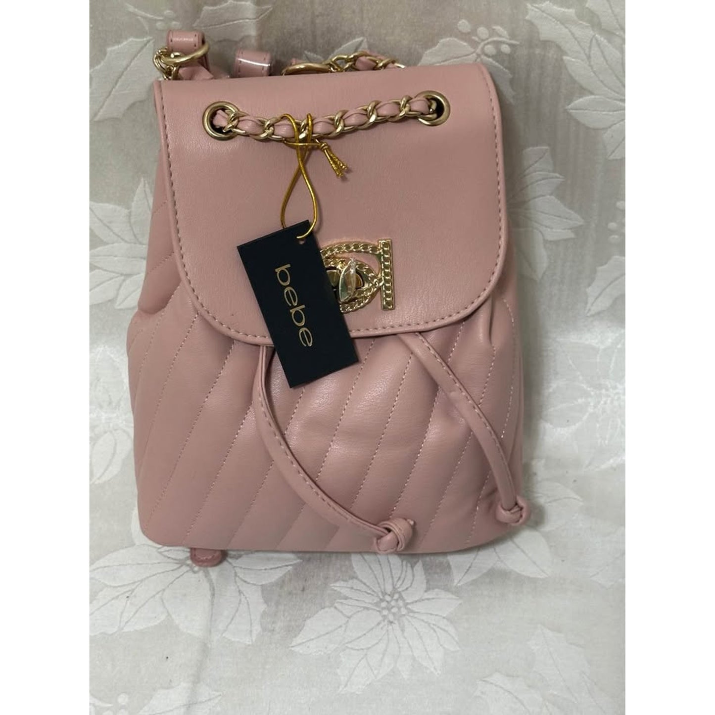 Bebe blush quilted Mini Backpack B106-5040