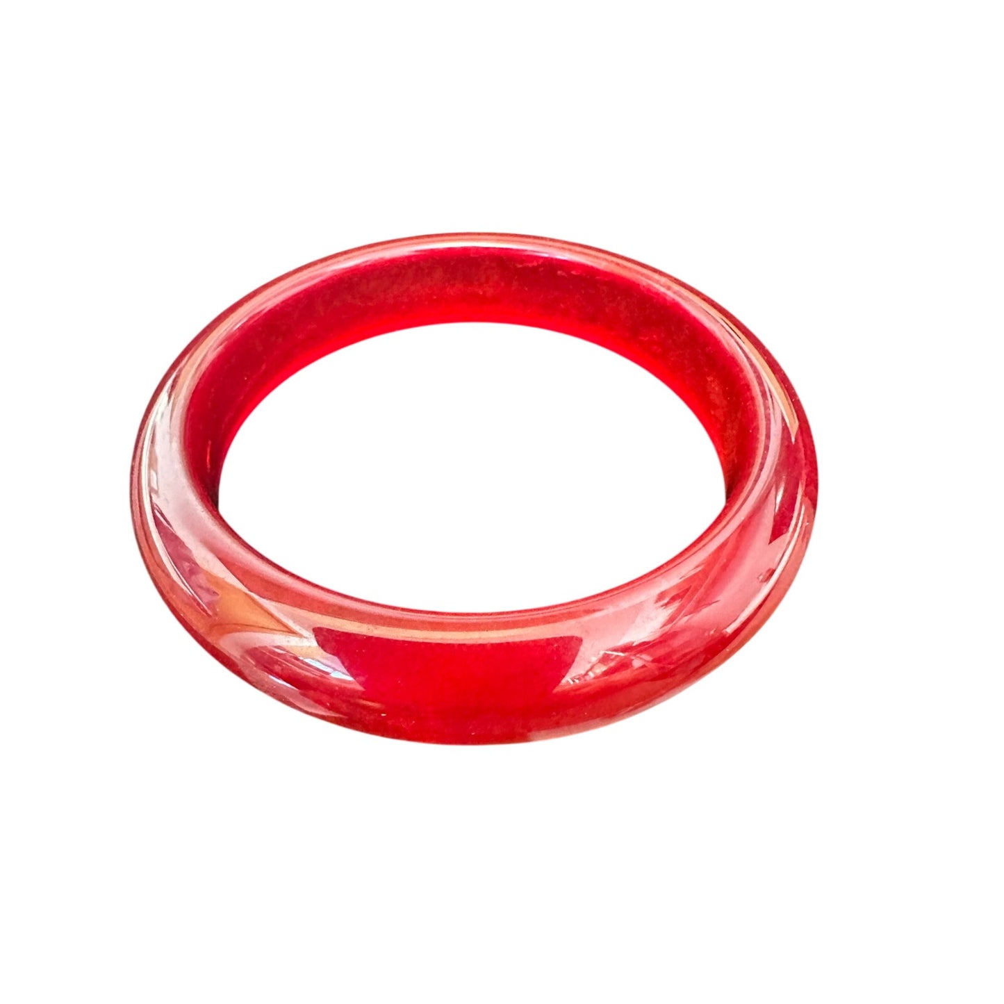 NEW NATURAL RED JADITE BANGEL SIZE 59