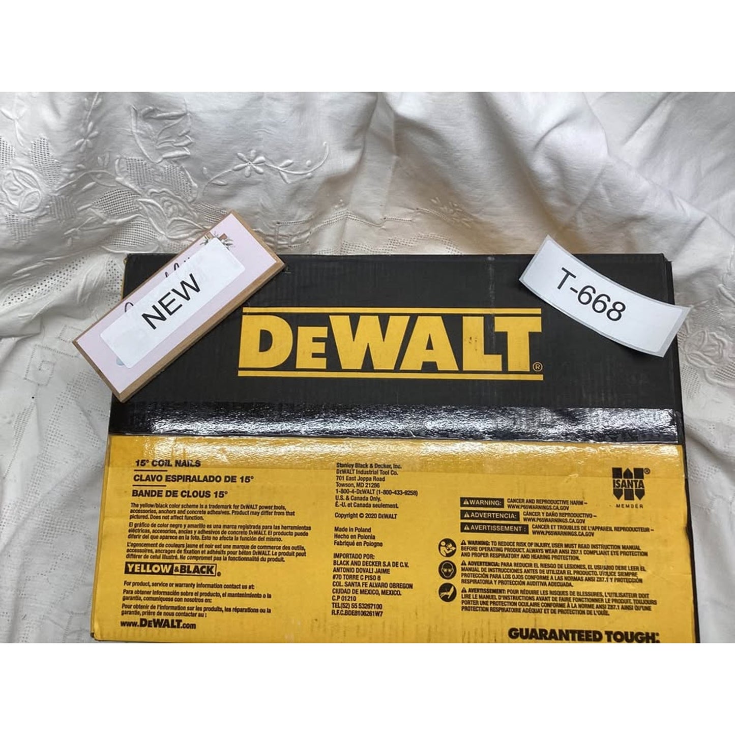 DEWALT 15° Coil Nails T-668