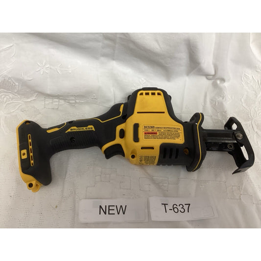 DEWALT ATOMIC 20V MAX Reciprocating Saw DCS369B One-Handed Cordless Tool T-637