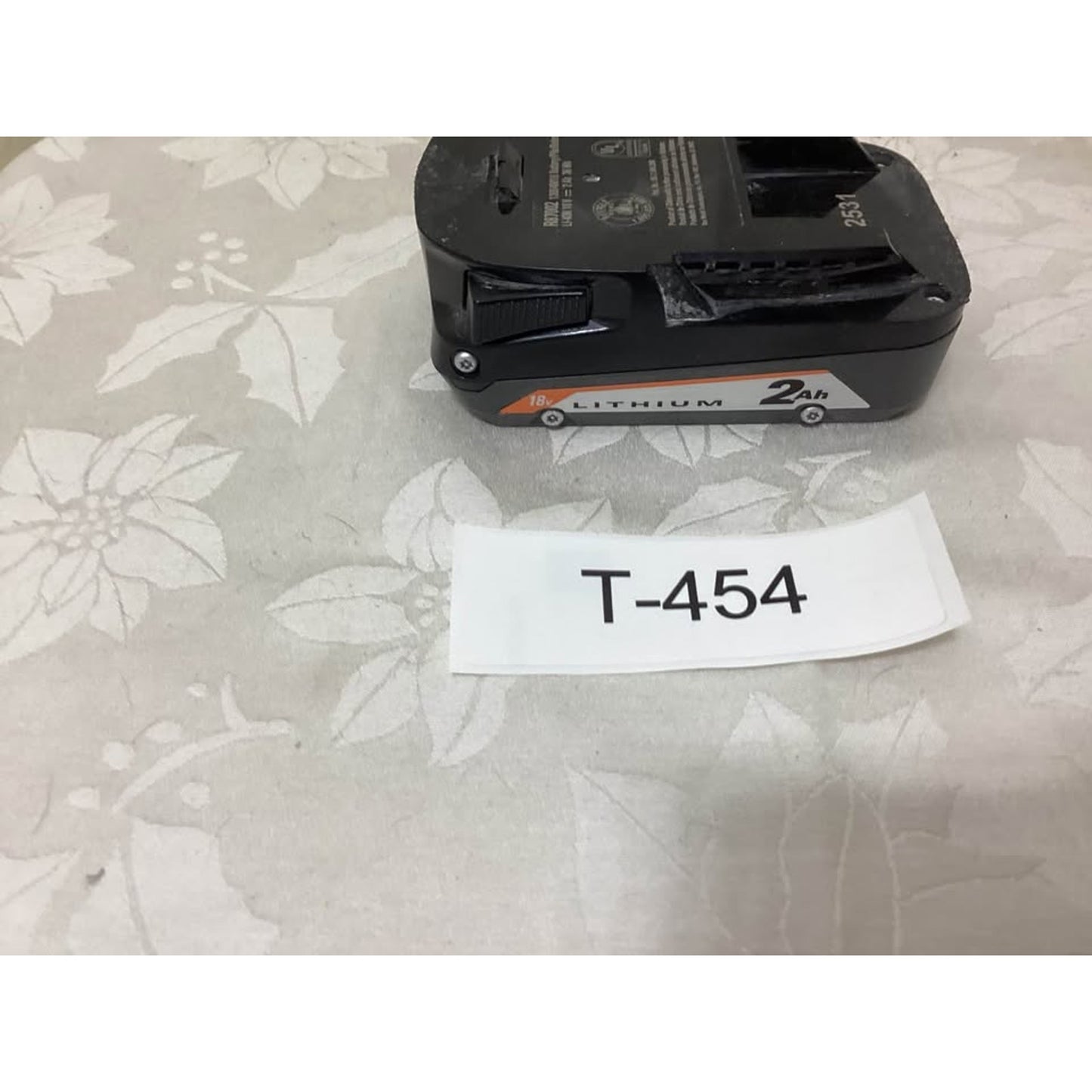 RIDGID 18V 2Ah Lithium-Ion Battery R87002 T-454