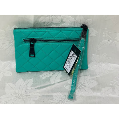 Badgley Mischka Diamond Quilting wallet Green. B111