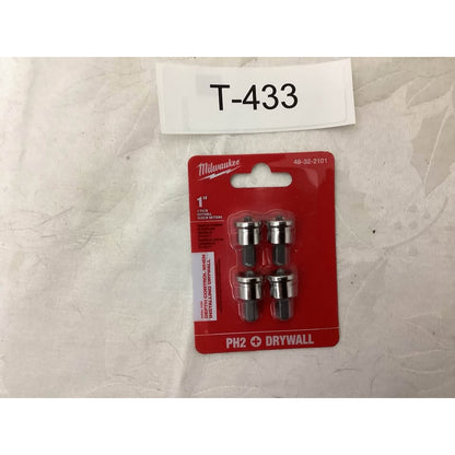 Milwaukee 4-pack 1" Drywall Screw Setters 48-32-2101 T-433