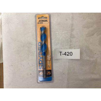Spyder Stinger Power Bit 3/4 inch Wood Drill Bit T-420