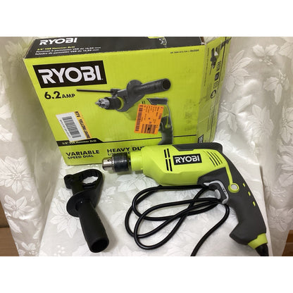 Ryobi D620H 6.2 Amp Hammer Drill, 1/2" Keyed Chuck, Variable Speed, Set of 3