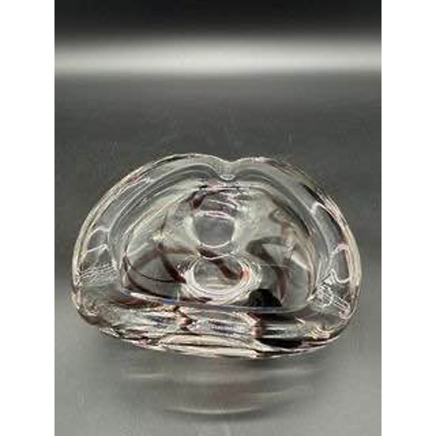 Signed Maastricht Holland Mid Century Glass Ash