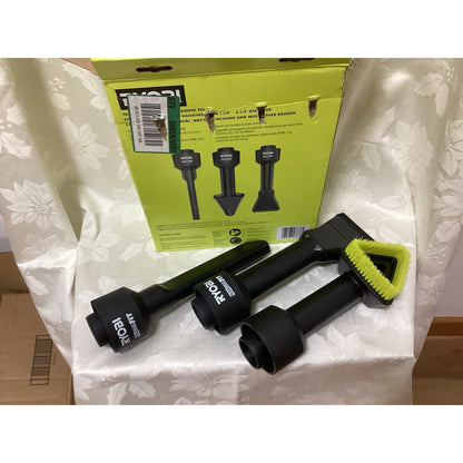 Ryobi Universal Fit Wet/Dry Accessory Kit 3 Pc Black Plastic