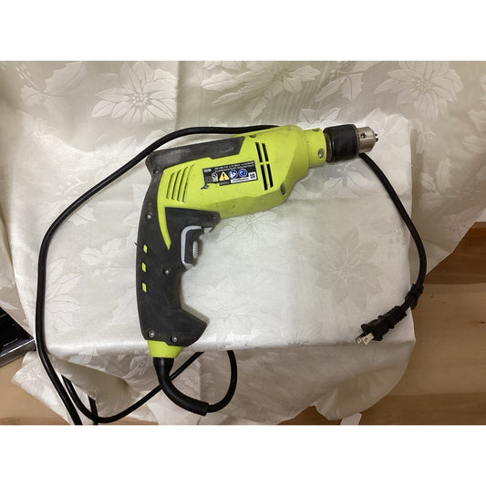 Ryobi D620H Drill/Driver, 620W, 3/8" Keyed Chuck, 120V, Variable Speed, Green