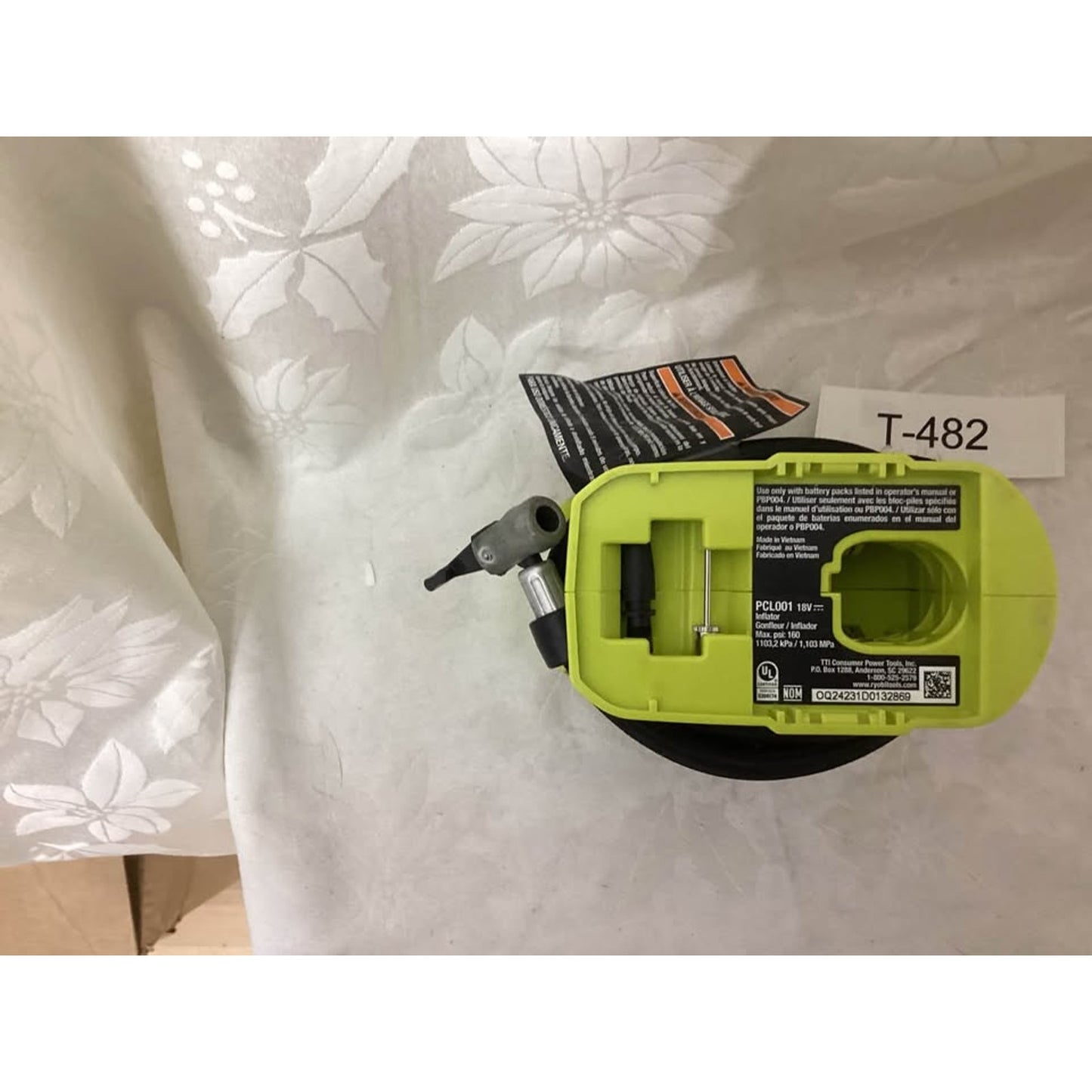 Ryobi PCL001 18V Inflator T-482