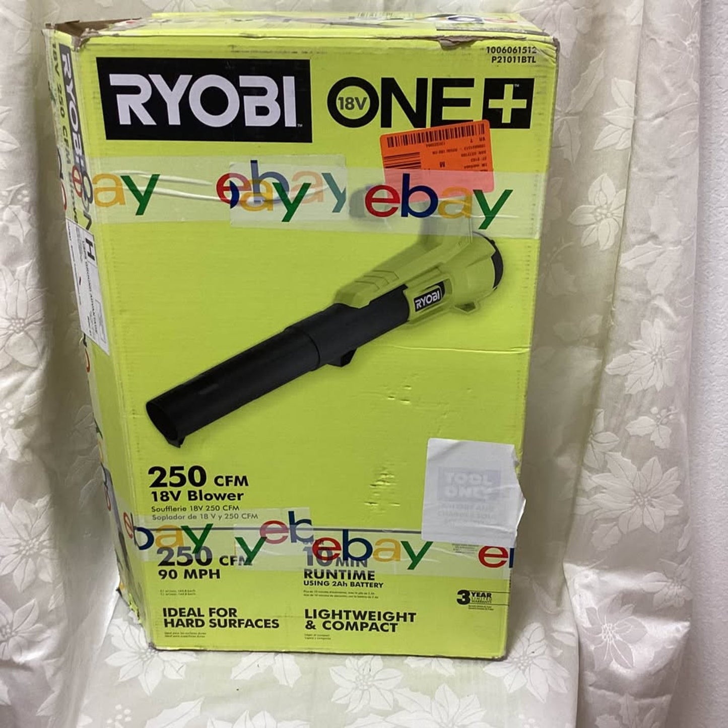New Ryobi ONE+ 18V Blower 250 CFM 90 MPH