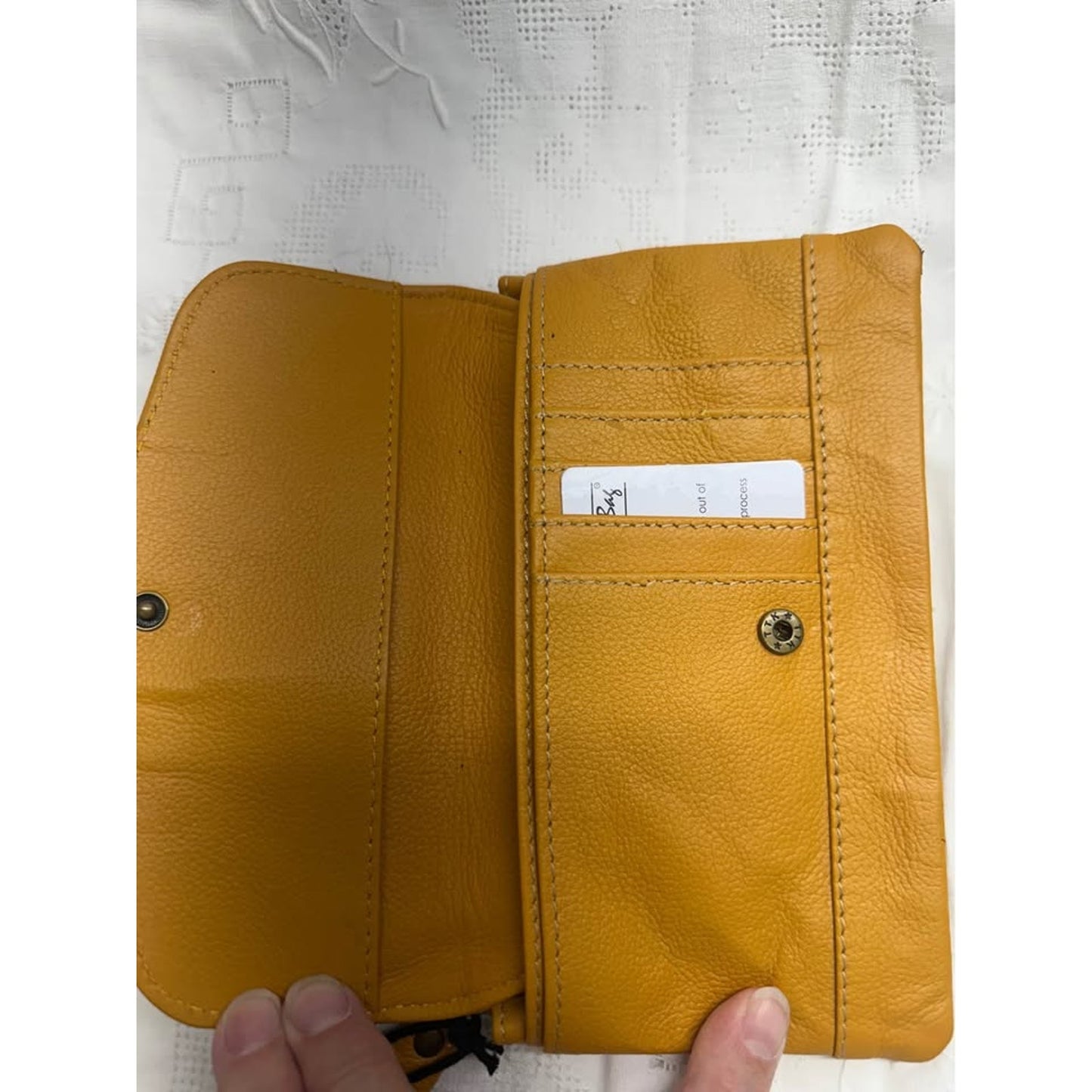 Pre-loved Myra Bag Wallet Must Yellow Black Turq SplaT B-333