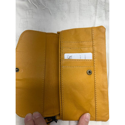 Pre-loved Myra Bag Wallet Must Yellow Black Turq SplaT B-333