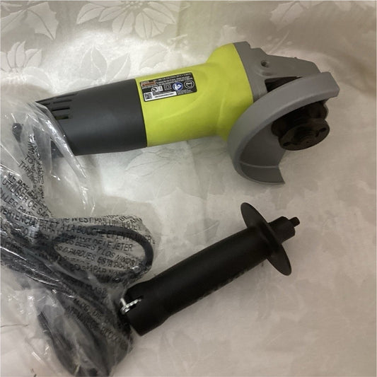 Ryobi Corded Electric Angle Grinder Rotary/Circular w/ Side Handle Green/Gray