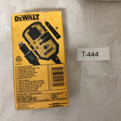 DEWALT DXAEPI140 120V Dual USB Ports Power Socket T-444