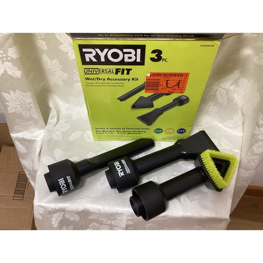 Ryobi Universal Fit Wet/Dry Accessory Kit 3 Pc Black Plastic