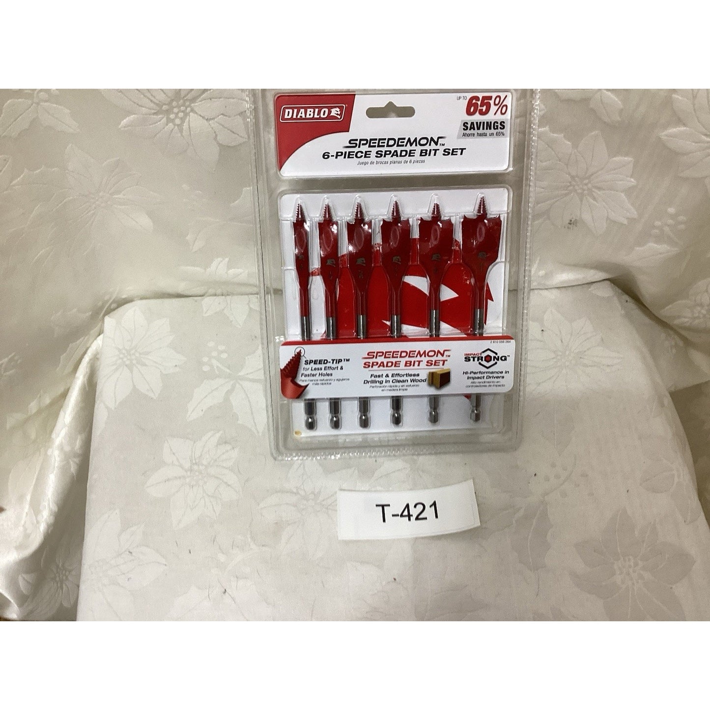 [NEW] (DSPD4920-S6) Diablo 6 pc Demo Demon Spade Bit Set T-421