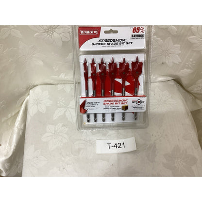 [NEW] (DSPD4920-S6) Diablo 6 pc Demo Demon Spade Bit Set T-421