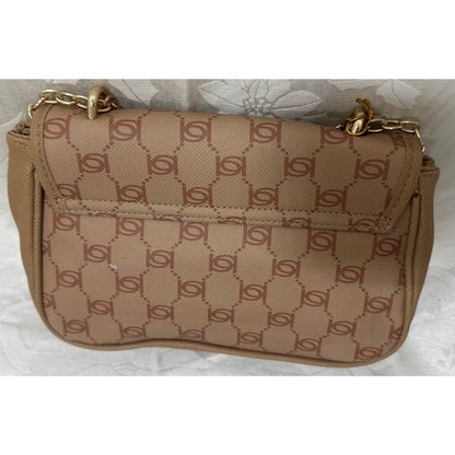Bebe Monogram Chain Crossbody Bag B129-5040