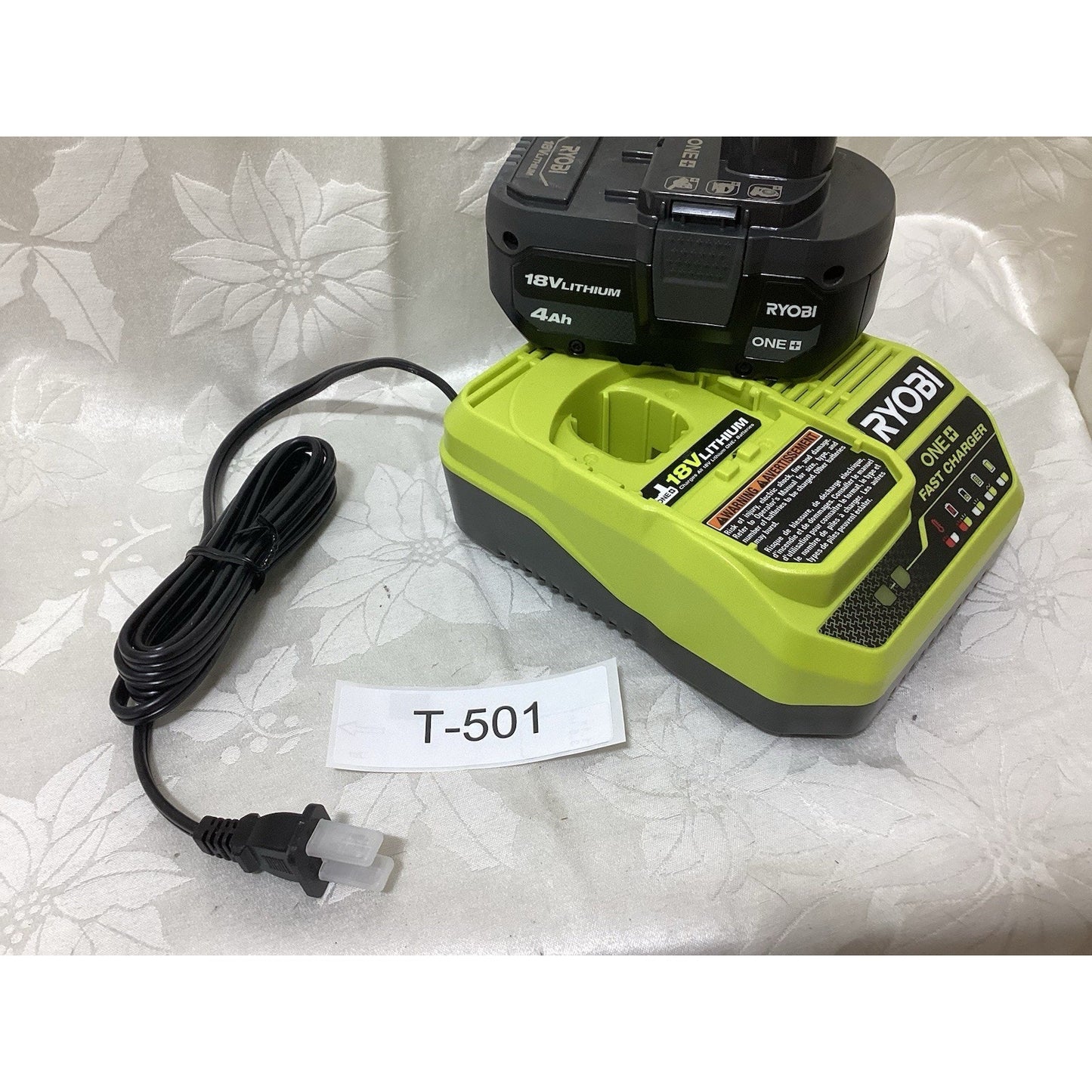 Ryobi ONE+ 18V Battery and Charger Kit - PSK006 T-501