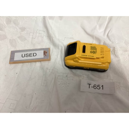 DeWalt 20V MAX XR 4Ah Lithium Ion Battery T-651