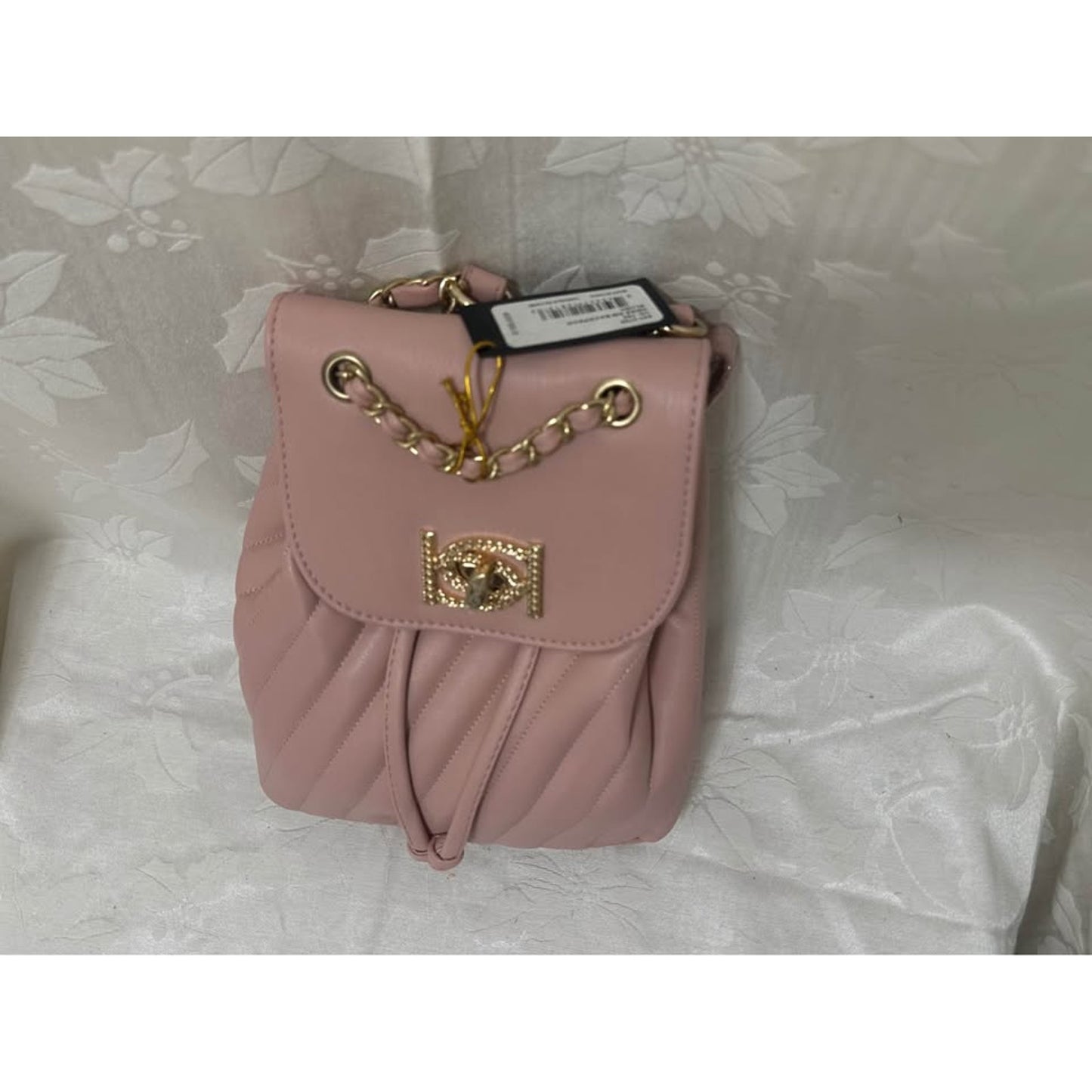 bebe Pink Quilted Mini Backpack B125-5040