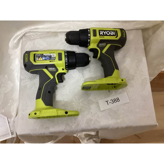 Ryobi PCL206 18V ONE+ Drills (2) T-388