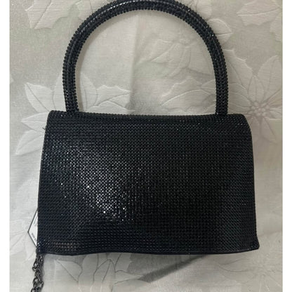 bebe Black Top Handle mini bag. B143