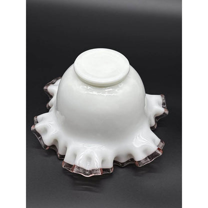 Vintage Fenton Rose Crest Bowl