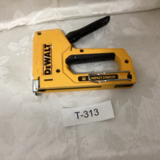 DEWALT Compact Impact Stapler Yellow Black Manual Hand Tool T-313