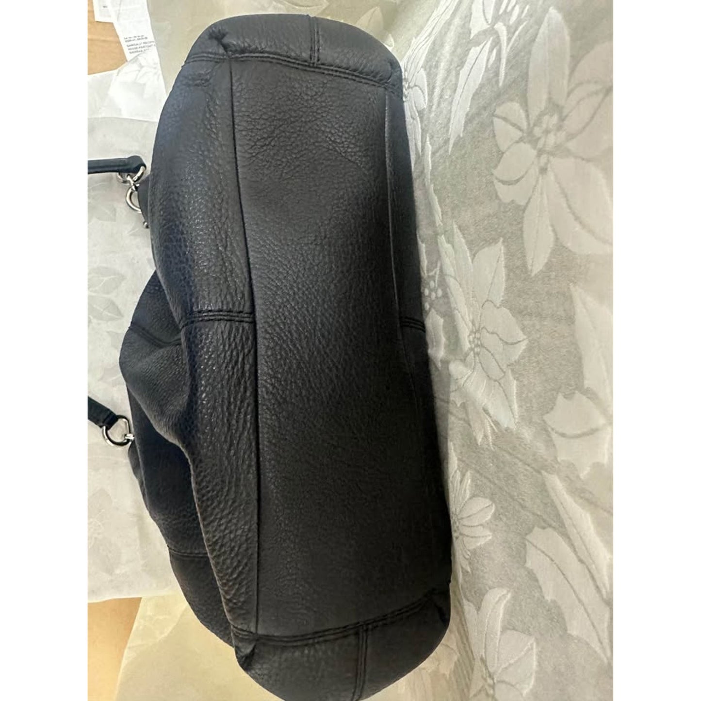 Coach Black Pebbled Leather Shoulder Bag E1757-F57545. B-288