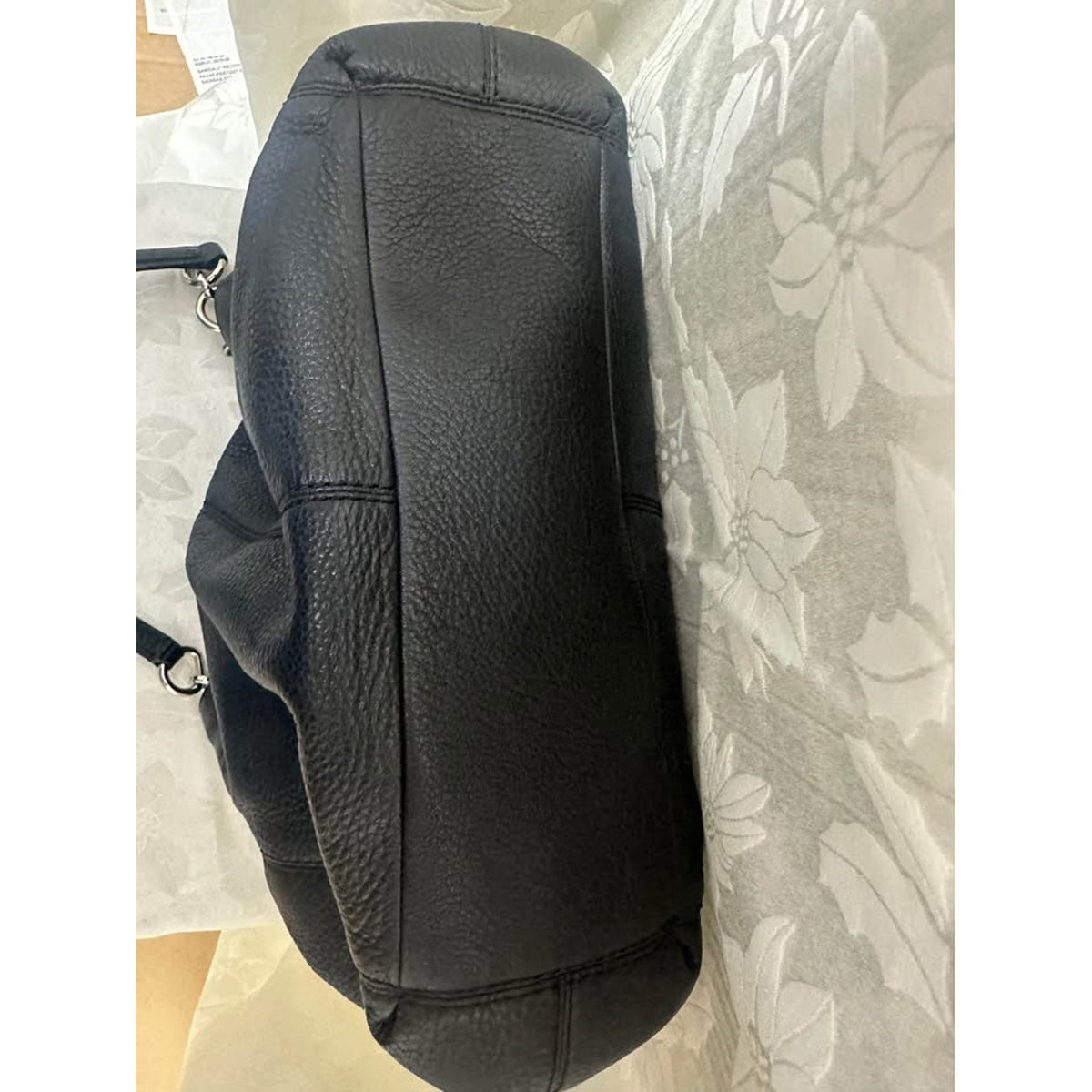Coach Black Pebbled Leather Shoulder Bag E1757-F57545. B-288