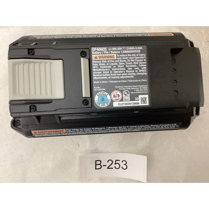 Ryobi 40V 6Ah Lithium-Ion Battery OP40605 Black Power Tool Replacement T348
